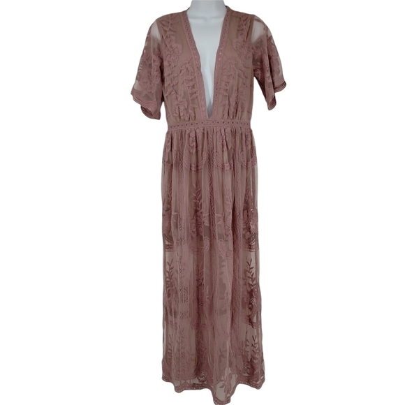 Wild Honey Pants - Wild Honey Women's Size M Dusty Rose Romper